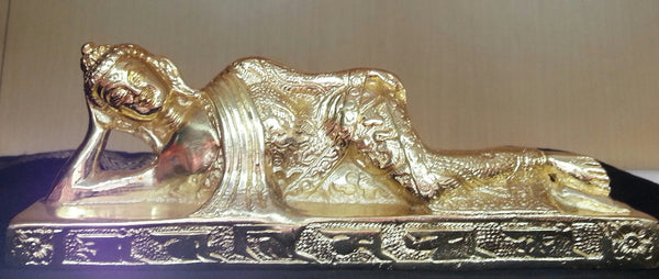 Pure Brass Budhha Statue with Gold Plating