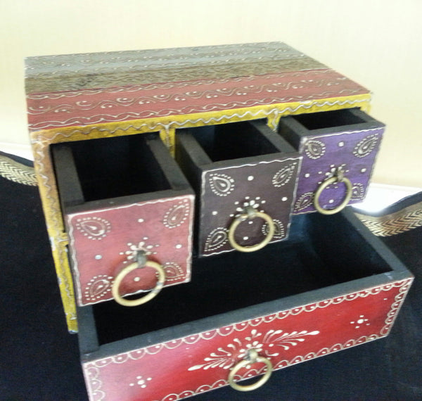 Handcrafted and Hand-painted Jewellery Box