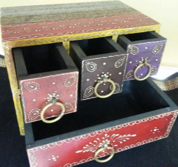 Handcrafted and Hand-painted Jewellery Box