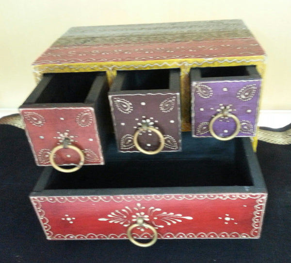 Handcrafted and Hand-painted Jewellery Box