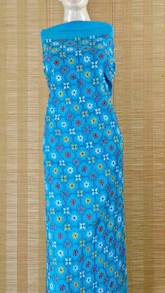 Pure Cotton Unstitched Kantha Kurti Piece
