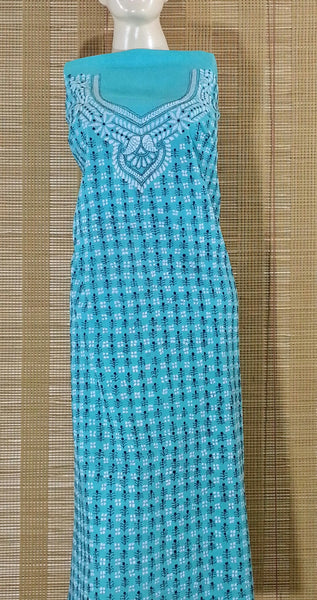 Pure Cotton Unstitched Kantha Kurti Piece