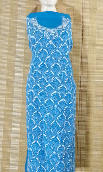 Pure Cotton Unstitched Kantha Kurti Piece