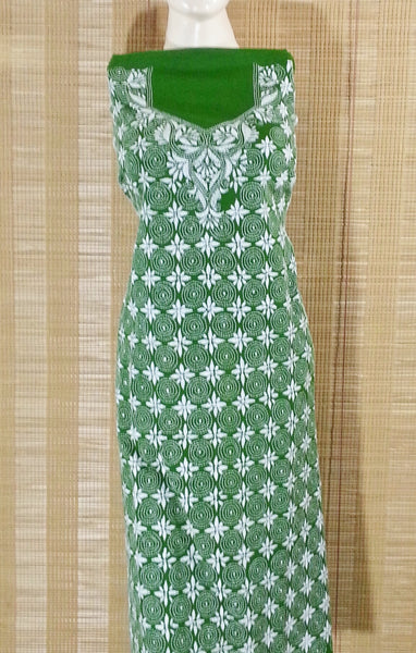 Pure Cotton Unstitched Kantha Kurti Piece