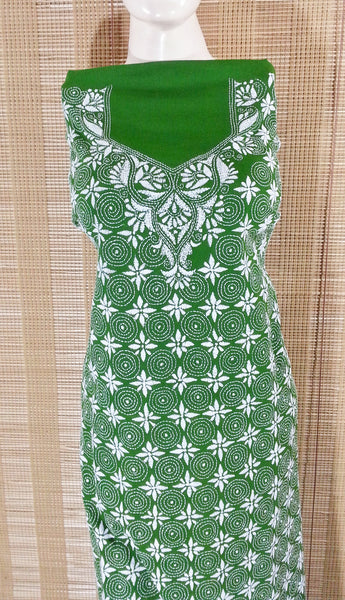Pure Cotton Unstitched Kantha Kurti Piece