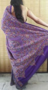 Bengali Kantha Pure Silk Half and Half Saree