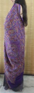 Bengali Kantha Pure Silk Half and Half Saree