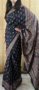 Bengali Kantha Pure Silk Saree