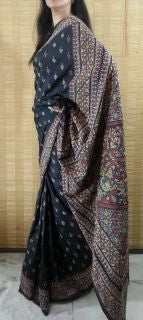 Bengali Kantha Pure Silk Saree