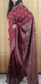 Bengali Kantha Pure Silk Saree