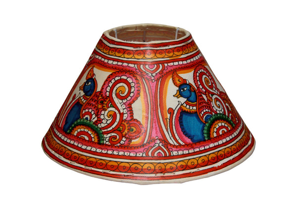 Hand-painted Leather Lampshade