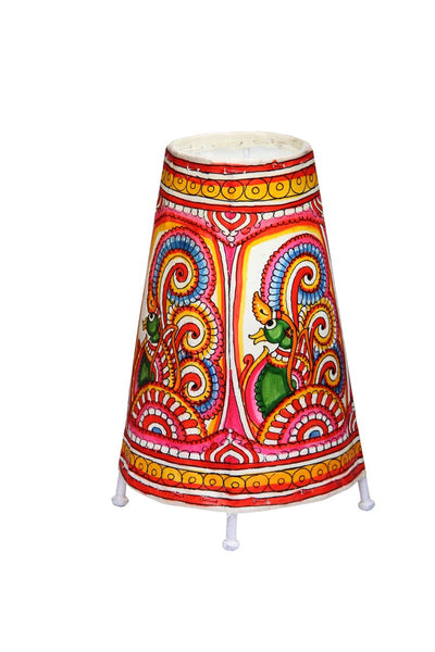 Hand-painted Leather Floor Lamp