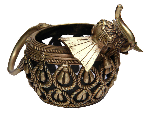 Handcrafted Bell Metal Dhokra pen stand
