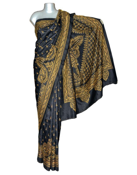 Bengali Kantha Pure Silk Saree