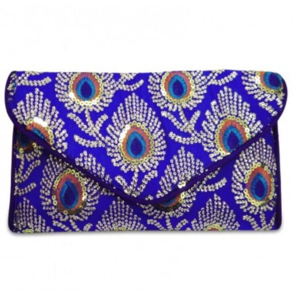 Embroidered Bag with Beaded Sling