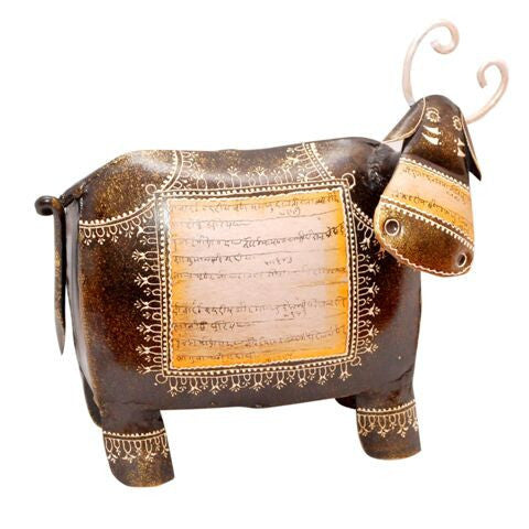 Handcrafted and Hand-painted cow