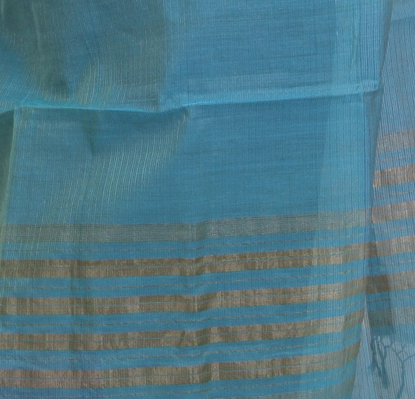 Handwoven Maheshwari Tissue Silk Zari Dupatta