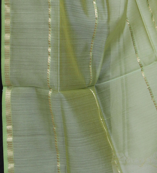 Handwoven Maheshwari Silk Zari Dupatta