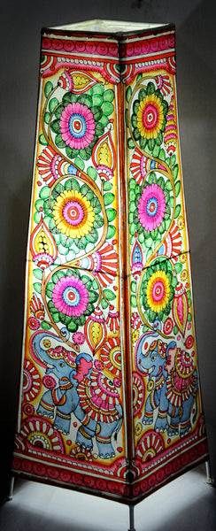 Hand-painted Leather Floor Lamp (Large)