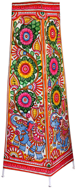 Hand-painted Leather Floor Lamp (Large)