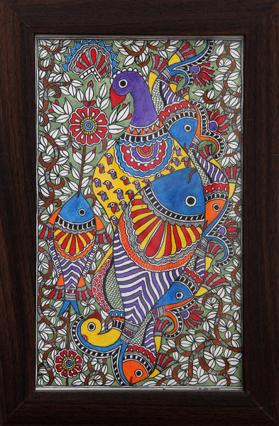 Madhubani Painting (Framed)