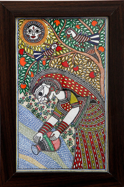 Madhubani Painting / Mithila Painting (Framed)