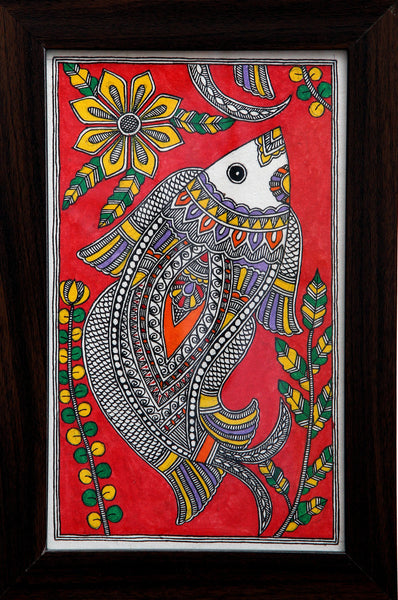 Madhubani Painting (Framed)