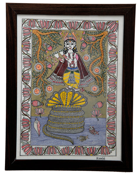 Madhubani Painting / Mithila Painting (Framed)