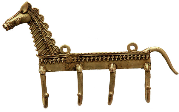 Handcrafted Bell Metal Dhokra Key Holder