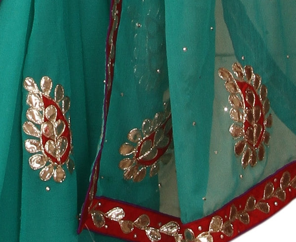 Chinon Light Gota Patti Saree