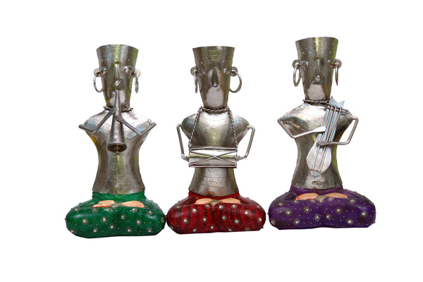 Metal Hand-painted musician set