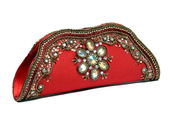 Crystal and Bead Work Clutch