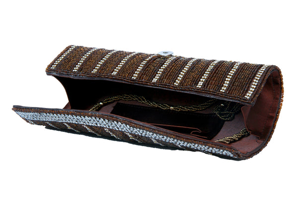 Beaded clutch bag