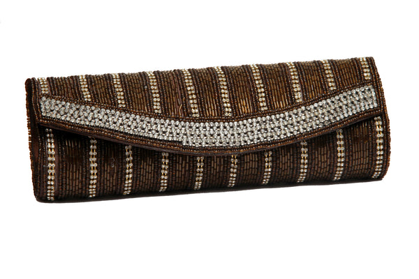 Beaded clutch bag
