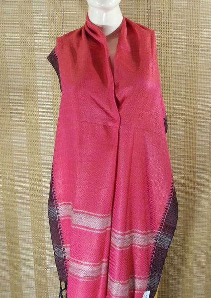 Handwoven Pure Bhagalpur Silk Stole