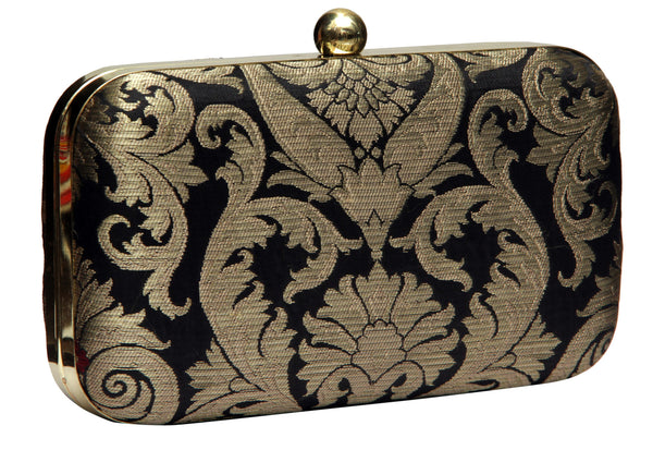 Brocade Box Clutch Bag with Sling